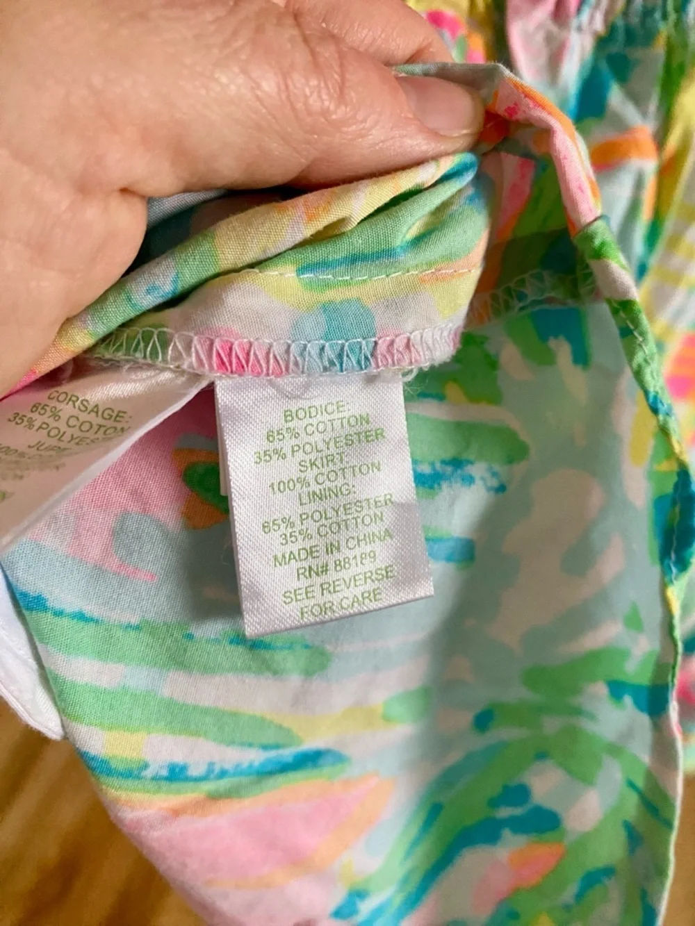 Lilly Pulitzer Caila Dress Sea Salt and Sun Size Medium Girls Pink Bow